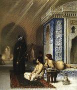 Jean - Leon Gerome Pool in a Harem. France oil painting artist